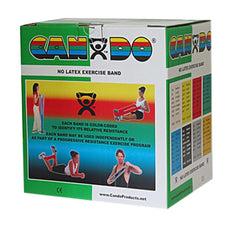 CanDo® Exercise Resistance Band, Green, 5 Inch x 25 Yard, Medium Resistance