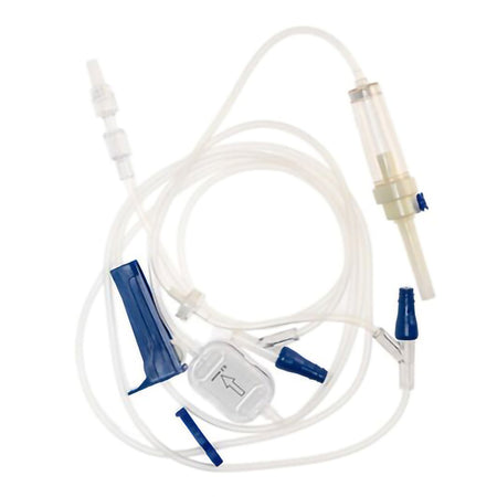 McKesson TCBINF6571-A IV Pump Set 2 Ports 10 Drops / mL Drip Rate 0.2 Micron Filter 105 Inch Tubing