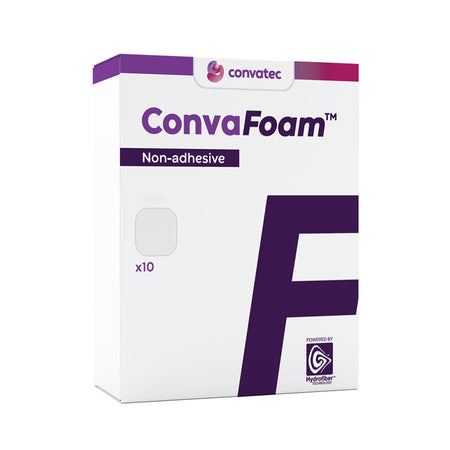 ConvaTec 423355 ConvaFoam Non-Adhesive Foam Dressing, 4 x 4 Inch, Up to 4 Inch Length