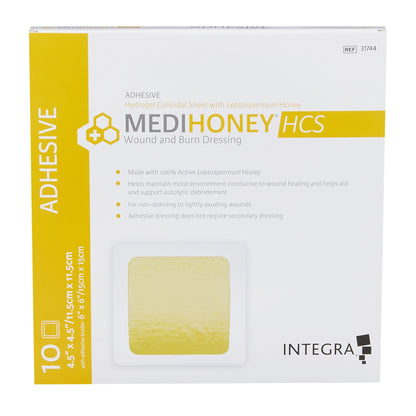 Medihoney® HCS Wound Dressing, 4½ x 4½ Inch