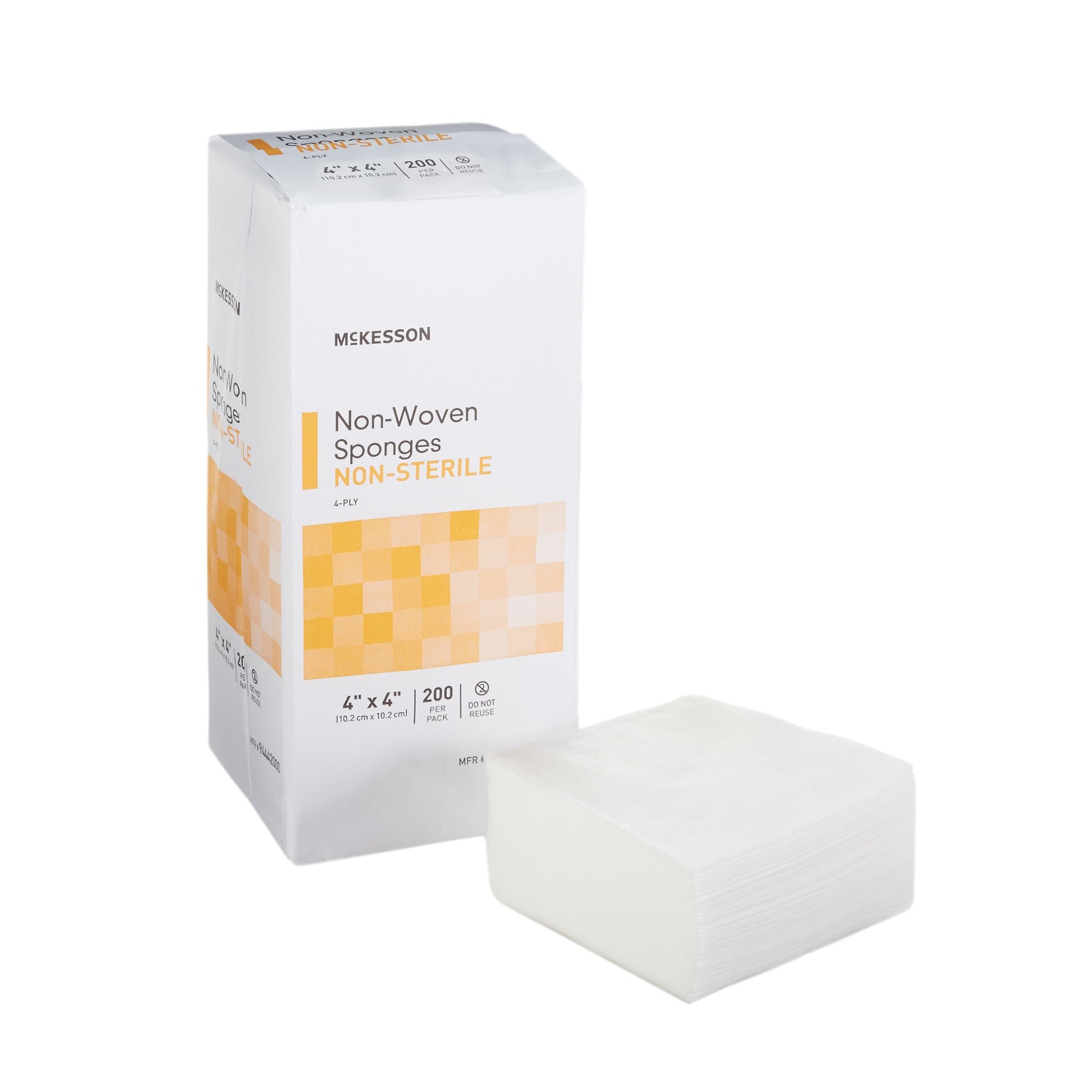 In-stock McKesson 94442000 4x4 non-woven medical sponges ready for immediate local pickup at Lexicon Medical Supply in Tucson, AZ.