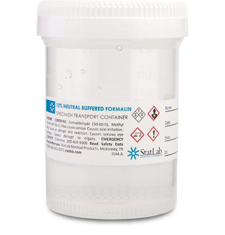 StatClick Prefilled Formalin Container, 60 mL Fill in 120 mL by StatLab Medical Products product image