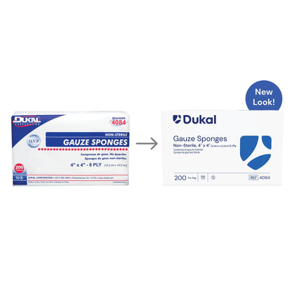 Dukal™ Gauze Sponge, 4 x 4 Inch, 8-Ply