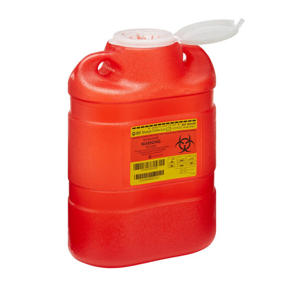 BD Sharps Container, 8.2 Quart, 13.4 x 9.4 x 5.3 Inch
