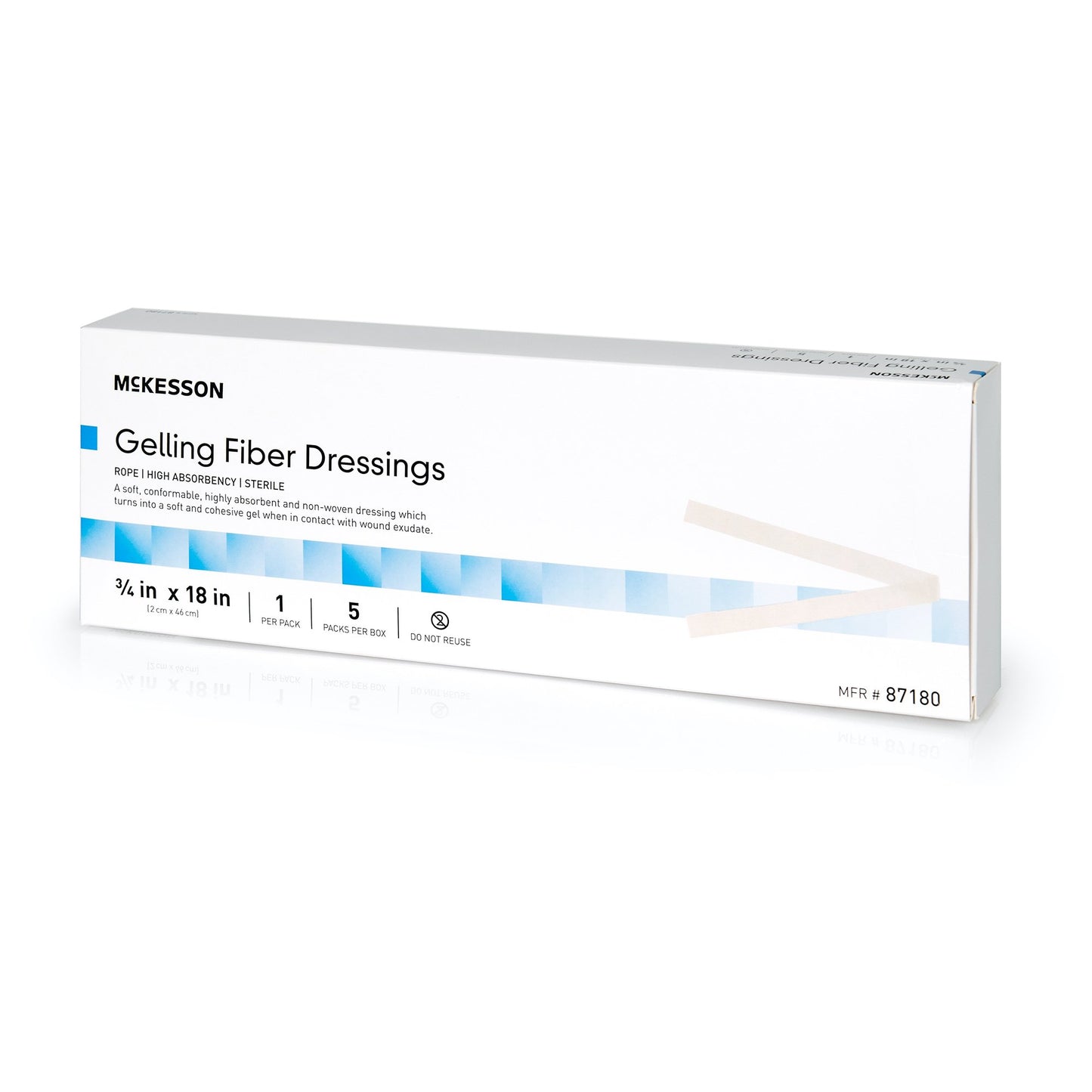 McKesson Gelling Fiber Wound Dressing, 3/4 x 18 Inch