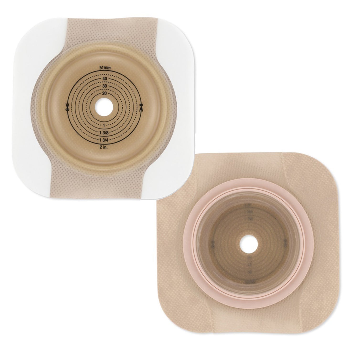New Image™ Soft Convex CeraPlus™ Skin Barrier - Tape, 70 mm Flange, up to 51 mm