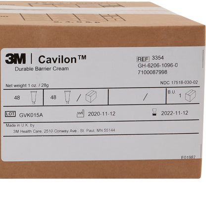 3M Cavilon™ Skin Protectant, Unscented Cream, 28 Gram Tube