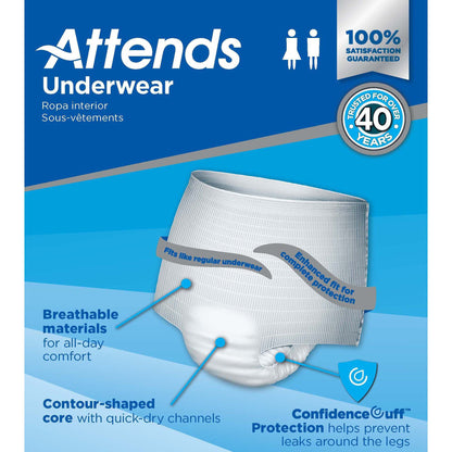 Attends® Advanced Underwear, Medium