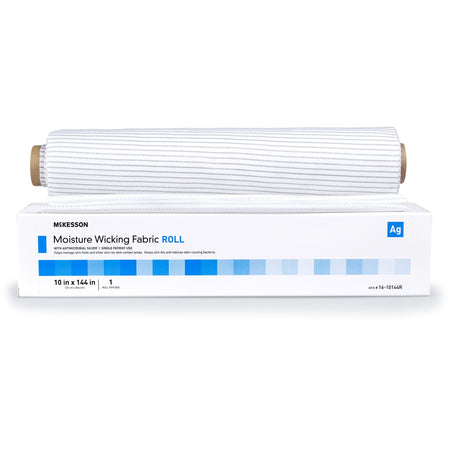 McKesson 16-10144R Silver Moisture Wicking Fabric, 10 x 144 Inch