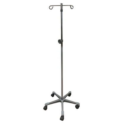 IV Stand Floor Stand 2 Hooks 4 Legs with Casters