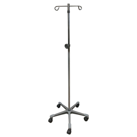 IV Stand Floor Stand 2 Hooks 4 Legs with Casters