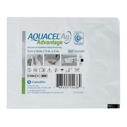 Aquacel® Ag Advantage Silver Dressing, 2 x 2 Inch
