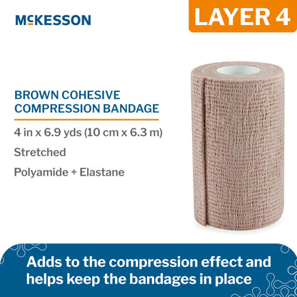 McKesson Self-adherent Closure 4 Layer Compression Bandage System