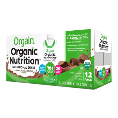 Orgain® Organic Nutrition™ Chocolate Nutritional Shake, 11-ounce carton