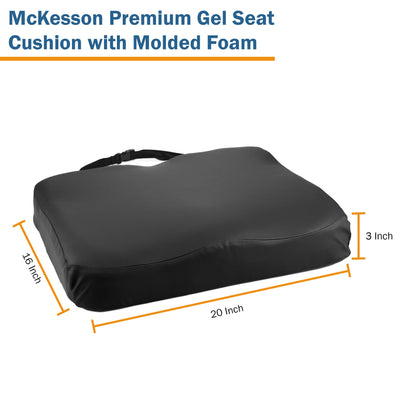 McKesson Premium Molded Foam Seat Cushion, 20 x 16 x 3 Inch