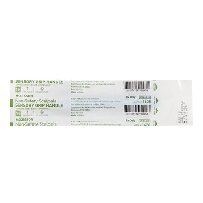 McKesson Non-Safety Scalpels, Sensory Grip Handle, #15