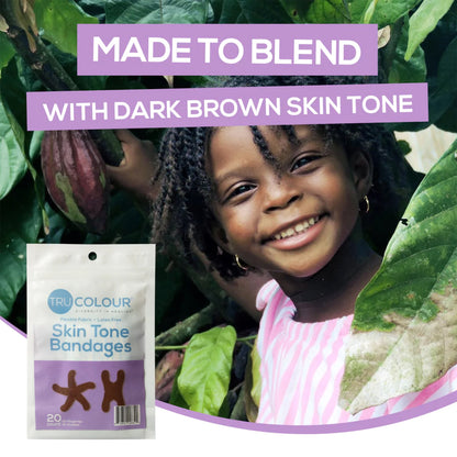 TruColour® Dark Brown Adhesive Strip, Knuckle / Fingertip