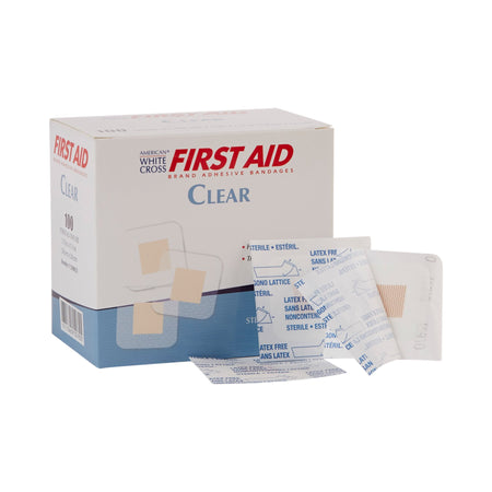 Dukal 1308033 American White Cross Sheer Adhesive Spot Bandage, 1½ x 1½ Inch