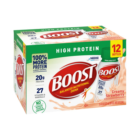 Nestle Healthcare Nutrition 41679801970 Boost High Protein Strawberry Complete Nutritional Drink