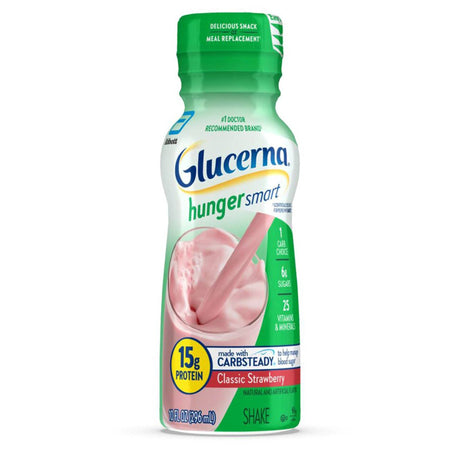 Abbott Nutrition 68608 Glucerna Hunger Smart Shake, Strawberry Flavor, 10-ounce bottle