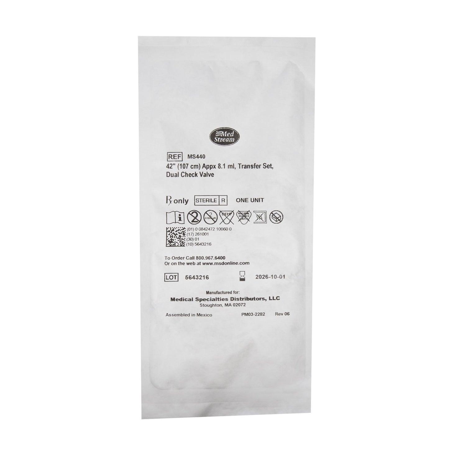 Transfer Set McKesson 42 Inch Length