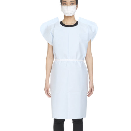 McKesson 18-842 Exam Gown, Large, Blue