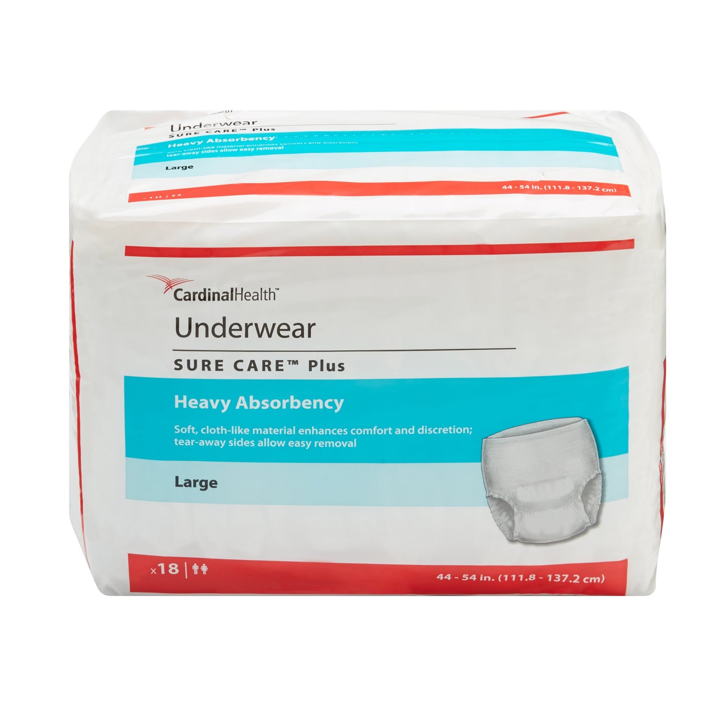 Cardinal 1615A Sure Care™ Plus Heavy Absorbent Underwear, Large
