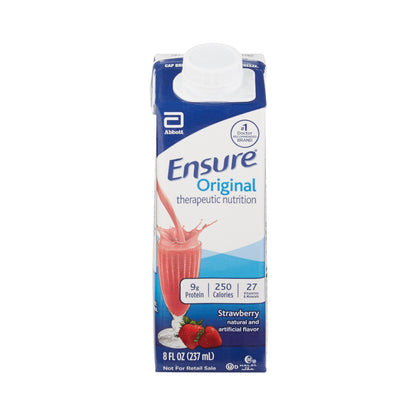 Ensure® Original Therapeutic Nutrition Shake, Strawberry, 8-ounce carton