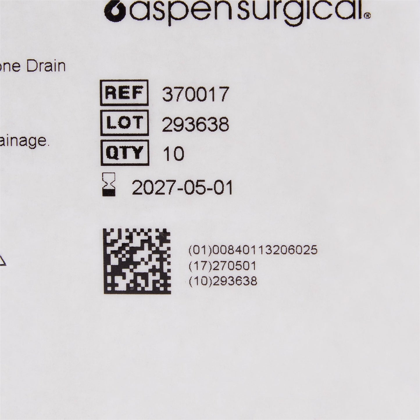 McKesson Wound Drain with Trocar, 10 Fr., 12-Inch Length