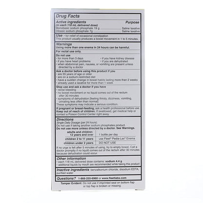 Fleet® Monobasic Sodium Phosphate / Dibasic Sodium Phosphate Enema, 4.5 fl. oz.