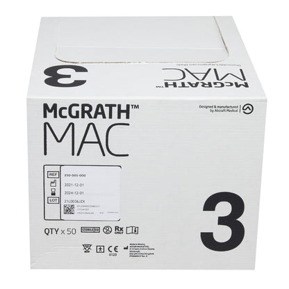 Video Laryngoscope Blade McGRATH™ Macintosh Type LED Light Adult Sterile