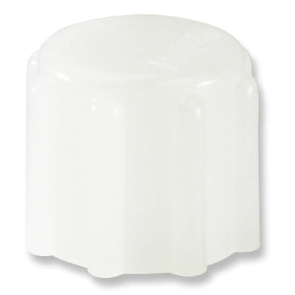 Medtronic Shiley white 15mm decannulation cap for tracheostomy tube weaning at Lexicon Medical Supply.