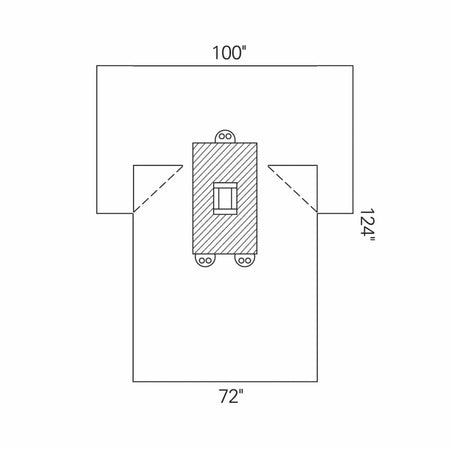 Halyard Sterile Laparotomy Abdominal Drape, 100 x 72 x 124 Inch
