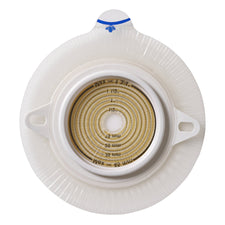 Assura® Flat Ostomy Barrier, Trim to fit 10 – 55 mm Stoma Opening, Blue Match