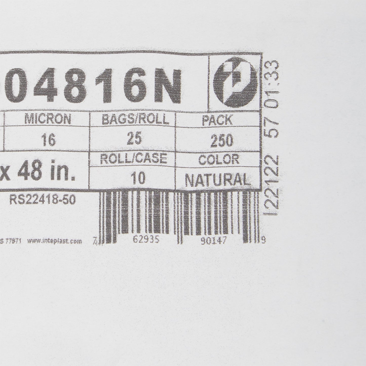 McKesson Extra Heavy Duty Trash Bag, Clear, 45 gal.