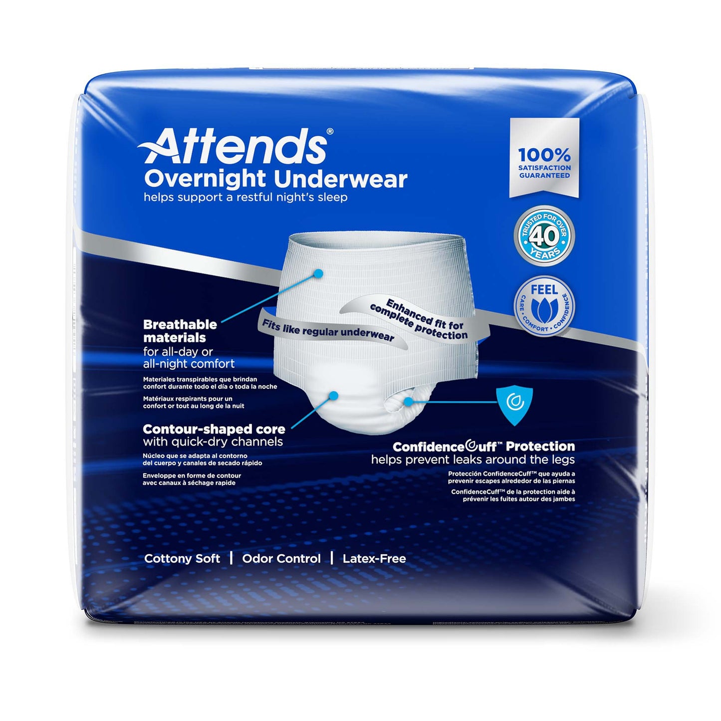 Attends® Overnight Underwear with Extended Wear Protection, X-Large
