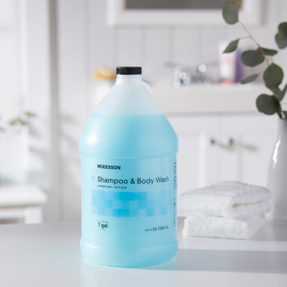 McKesson two-in-one shampoo and Body Wash, Summer Rain Scent, 1 Gallon Jug