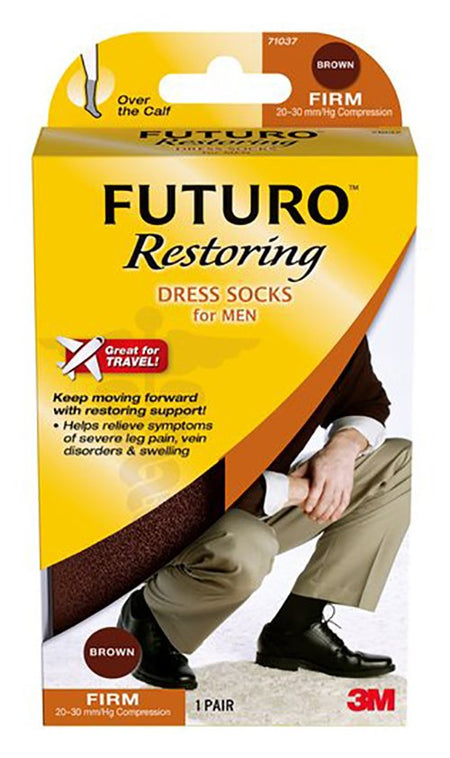 3M 71036BLEN Futuro Compression Socks, Calf High, Black