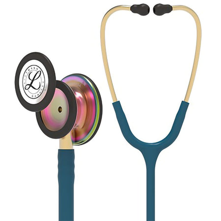 3M 5807 Littmann Classic III Monitoring Stethoscope, Caribbean Blue, 27 Inch Tube