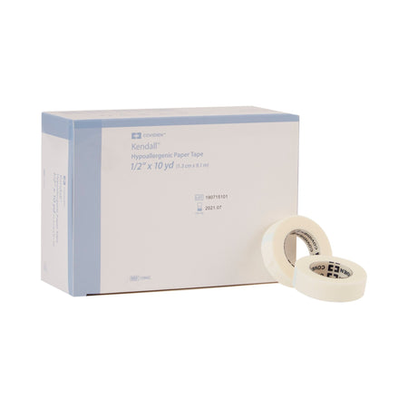 Cardinal 1596C Kendall Hypoallergenic Paper Medical Tape, 1/2 Inch x 10 Yard, White