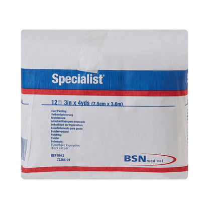 Specialist® White Cotton / Rayon Undercast Cast Padding, 3 Inch x 4 Yard