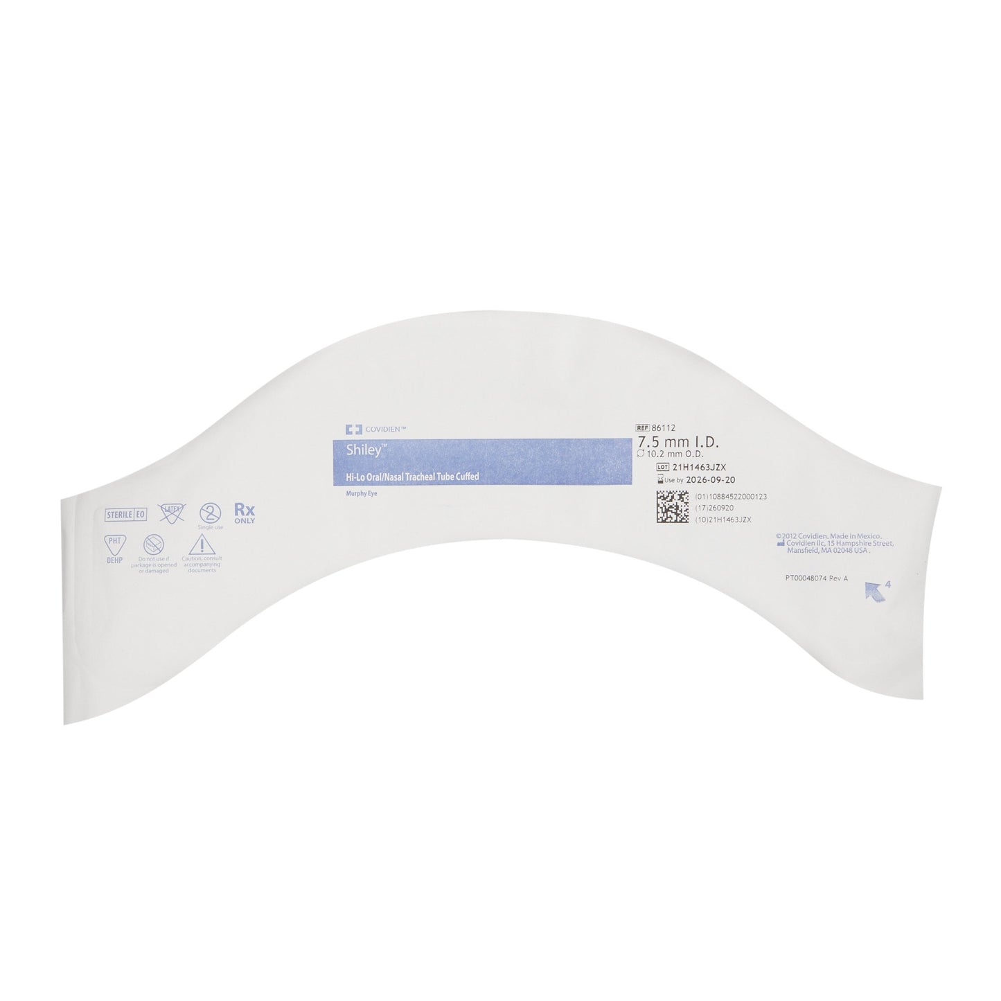 Shiley™ Hi-Lo® Endotracheal Tube, Cuffed, 7.5 mm