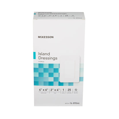 McKesson White Adhesive Dressing, 4 x 6 Inch