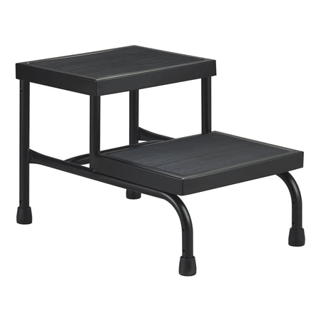 McKesson 81-31200 Step Stool Bariatric 2 Steps Powder Coated Steel Frame 9 / 16 Inch Step Height