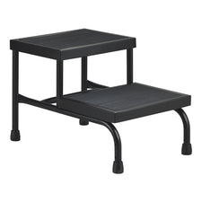 Step Stool McKesson Bariatric 2 Steps Powder Coated Steel Frame 9 / 16 Inch Step Height