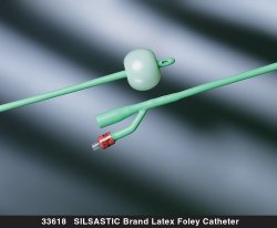 Silastic® Foley Catheter, 20 Fr., Short