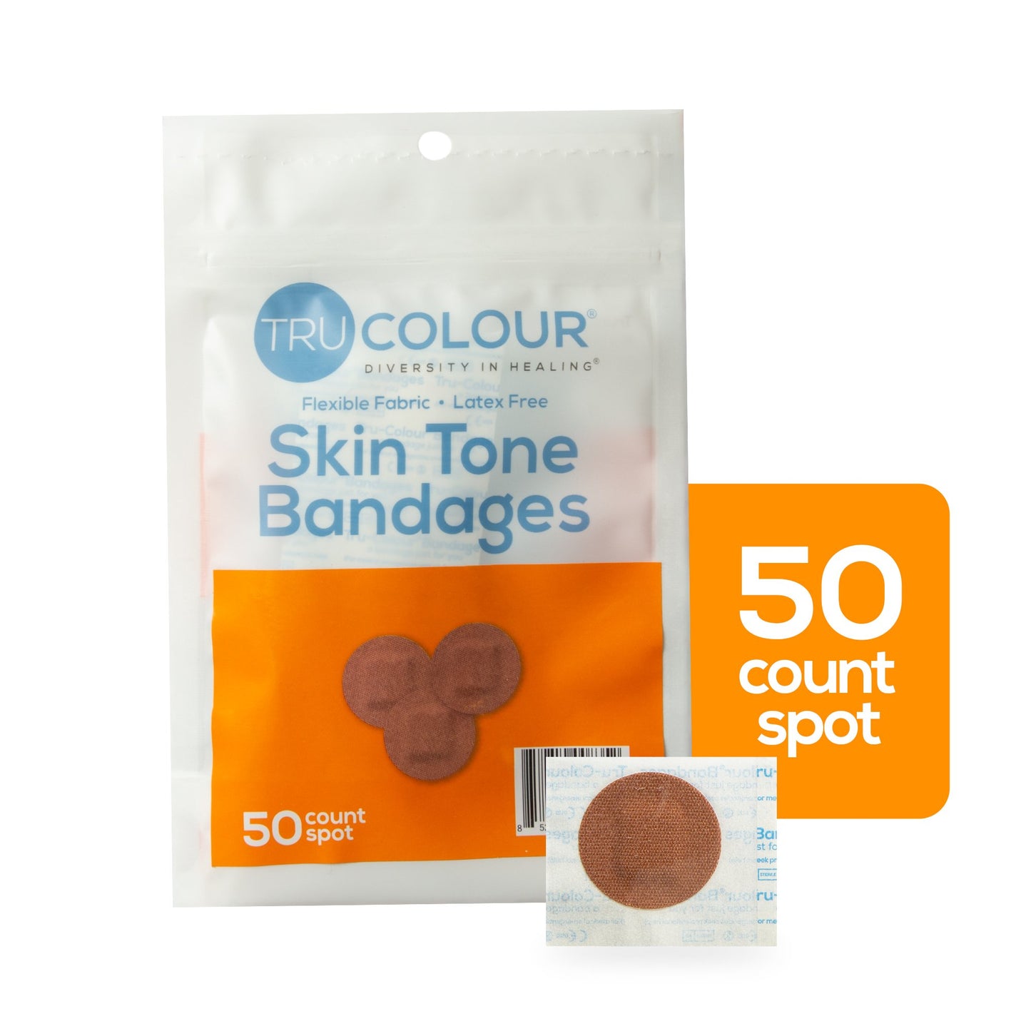 TruColour® Brown Adhesive Strip, Spot