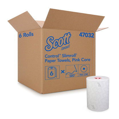 Scott® Control Slimroll™ White Paper Towel, 8 Inch x 580 Foot