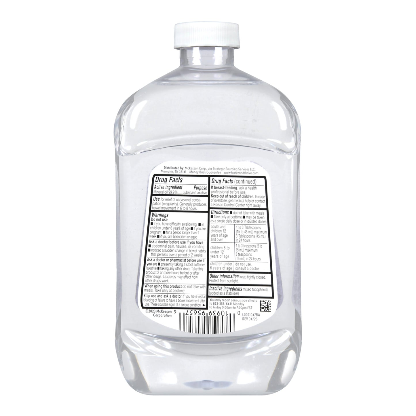 Foster & Thrive™ Mineral Oil Laxative, 16-ounce Bottle