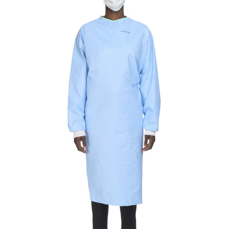 O&M Halyard Inc 41733 Aero Blue Surgical Gown with Towel, Large